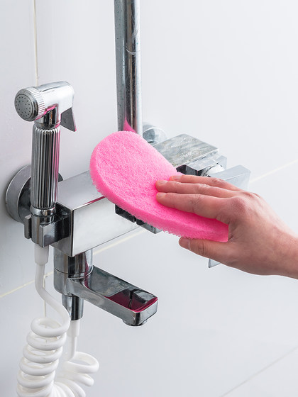 日本进口浴室水垢清洁海绵擦浴缸强力去污魔术擦洗面台除垢魔力擦