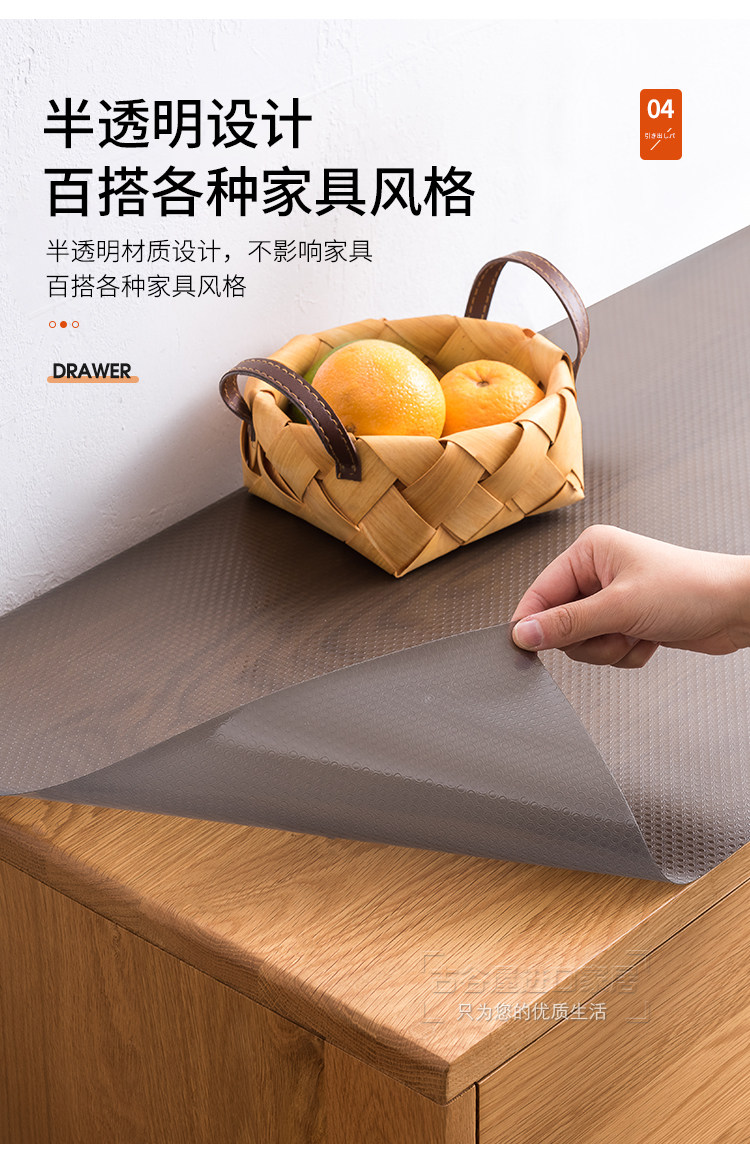 Влагостойкий коврик 厨房抽屉垫纸抗菌橱柜台面防水防油污衣柜子防霉防潮鞋柜防臭贴纸 Sp sauce