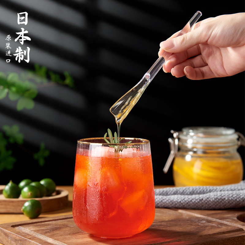 Japan imports honey spoon high-end sophisticated scoop honey artifacts coffee stirring rod long handle transparent jam dig spoon
