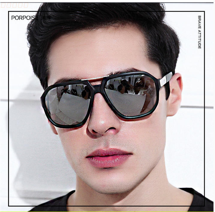 Dolphin 5100 can be equipped with myopia presbyopia polarized sunglasses men's polarized sunglasses colorful large frame tide