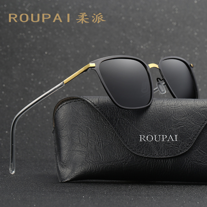 Men's sunglasses box polarized sunglasses with nose pads metal drivers can drive with myopia astigmatism sunglasses