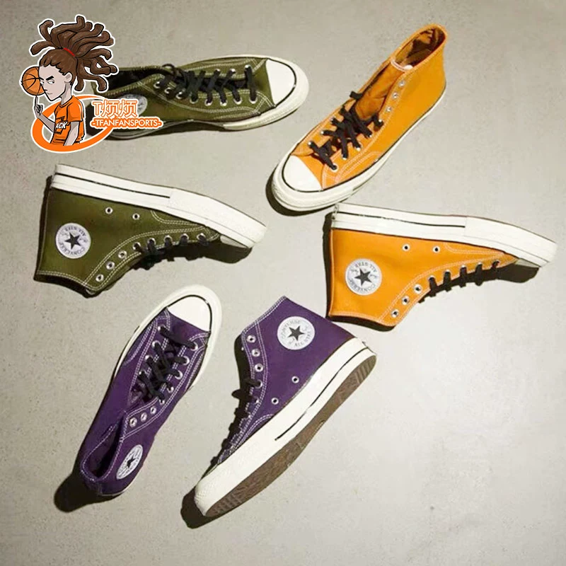 CONVERSE Converse 1970s Giày cao cổ tròn phản quang 3M tiêu chuẩn 3M 165951C 165952C - Plimsolls