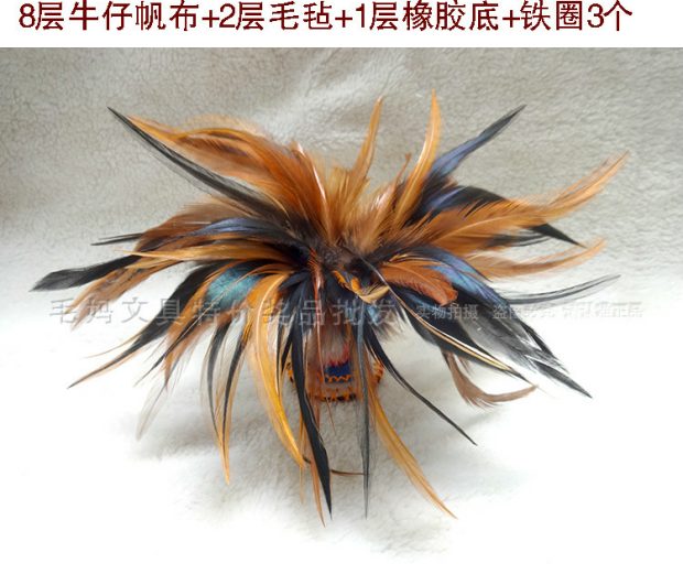 [Boutique] Đá 10 lớp dưới cùng kháng đá lau bụi lông vũ Khăn lau lông vũ thật dày Không chà xát chân mặc - Các môn thể thao cầu lông / Diabolo / dân gian cầu đá lông gà