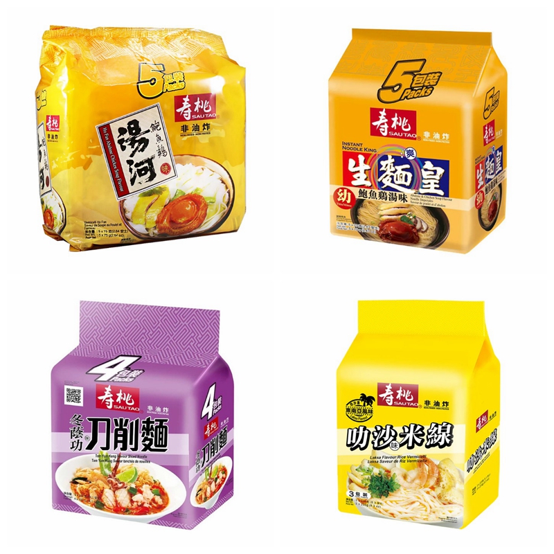 Shoutao Raw Noodles King Abalone Chicken Soup Flavor Lobster Scallop Seafood 5 Pack Tanghe Instant Noodles Buy 4