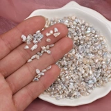 Белая маленькая инкрустация камня из жемчуга для маникюра, 3mm, DIY