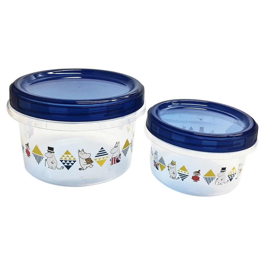 (Japan) moomin mmin blue snacks refreshing box can be microwave 250ML 500ML