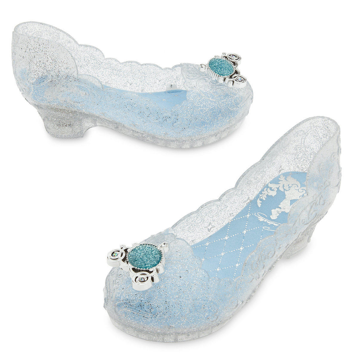 (DISNEY US repurchase) spot Cinderella Cinderella Princess crystal shoes children's high heels