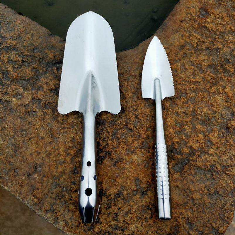 Flower shovel pine soil shovel gardening stainless steel one-size molding household size with no rust mini