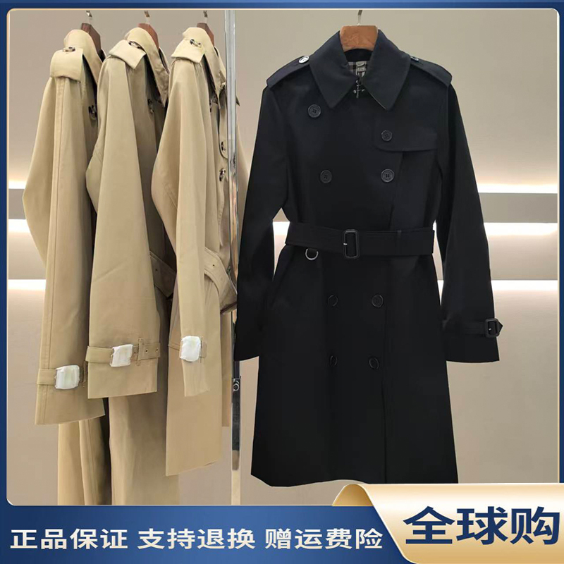 France Direct Shipment 2026 New Spring and Autumn Double-Breasted Mid-Length Trench Coat for Women and Men, Rain and Snow Resistant Jacket