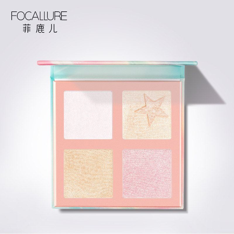 Filuer high-gloss repair plate Four-color multi-purpose powder brightening powder Female pearlescent nose shadow silkworm glitter powder