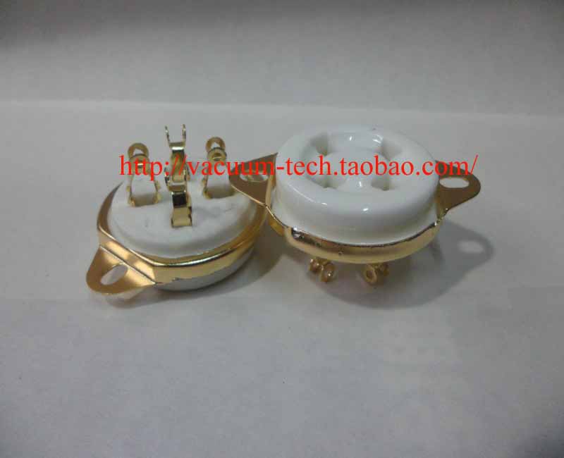 Vacuum-Tech brand new gold-plated senior corner foot tube holder 2A3 300B bile machine hitch shelter
