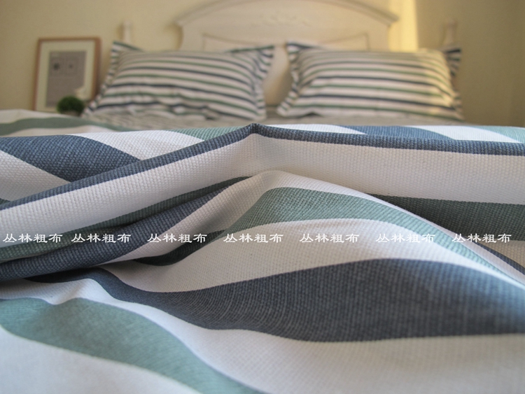 Địa trung hải vận chuyển dày cotton in cũ vải thô sheets mảnh duy nhất bông vải nhỏ ký túc xá duy nhất giường đôi