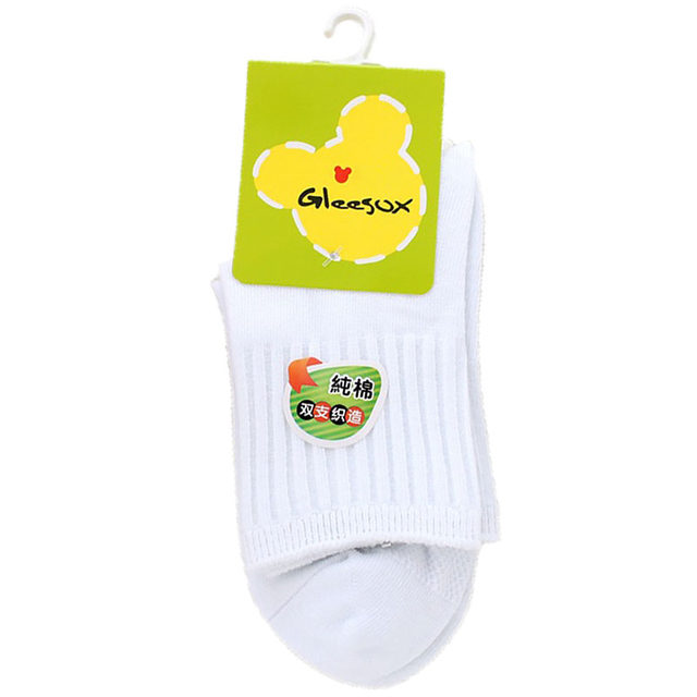 ພາກຮຽນ spring, summer and autumn pure cotton white socks baby socks boys and girls mid-calf students socks ຖົງຕີນຝ້າຍທີ່ບໍ່ມີກະດູກ