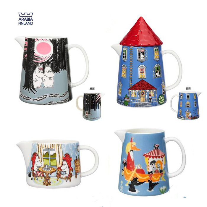 Arabia Mmin moomin cold kettle ceramic household cool kettle iittala teapot cool cup