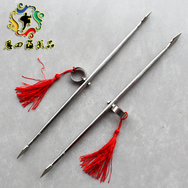 Emei thorn stainless steel performance Emei water-dividing ring Emei thorn martial arts short weapon Emei thorn odd door uncut