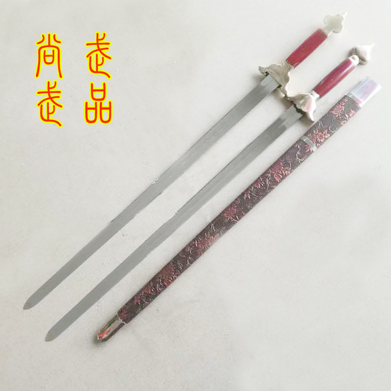 Martial arts soft double sword Mulan double sword performance sword Taijiao sword martial arts soft sword Sword Fitness Sword swords The sword sends swords without cutting edge