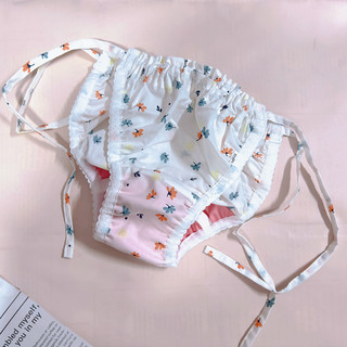 Yanse H043 small fresh woven Japanese style lace-up lined rubber briefs sanitary belt menstrual underwear menstrual pants