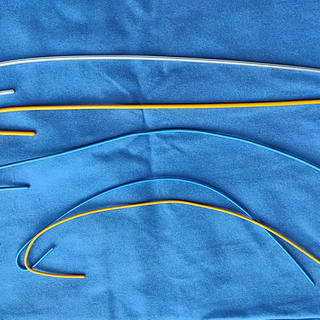 2.2 3 3.5mm各气管插管导丝铝芯包胶型 包芯导丝塑胶铝丝线铝条棒