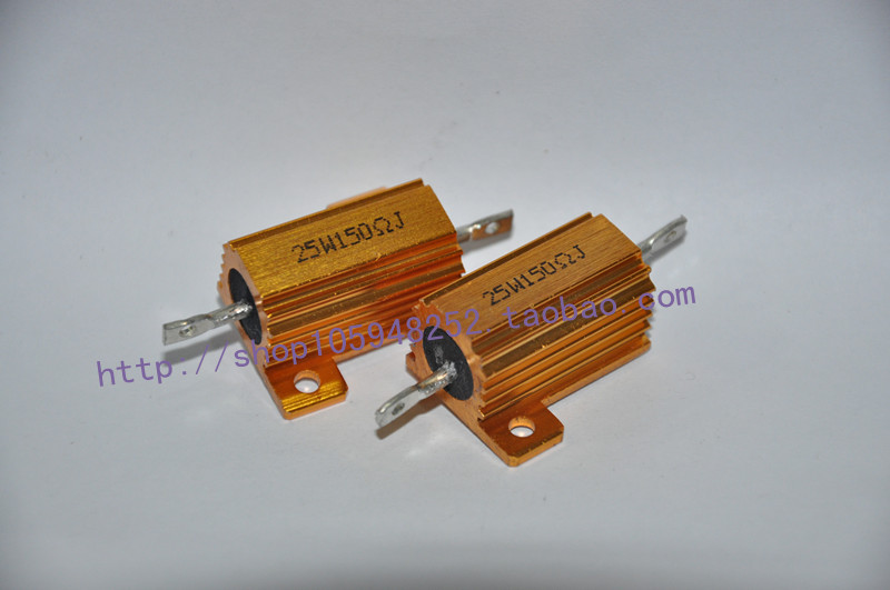 Aluminum Shell Resistor 25W150RJ Gold Resistor RX24-25W150RJ 150 Ohm