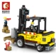 Senbao xây dựng khối trẻ em lego xây dựng khối máy mật khẩu loạt lắp ráp cần cẩu máy xúc kỹ thuật mô hình xe đồ chơi - Khác