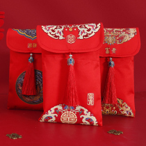 Wedding fabric red envelope personality creative profit is a million yuan red bag wedding high-end red bag wedding supplies