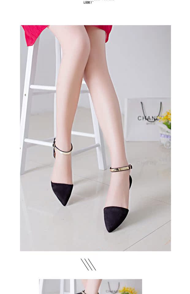 Mùa hè 2018 mới dép nữ mùa hè phẳng phiên bản Hàn Quốc của khóa đơn giản cashmere mũi nhọn với giày đế bằng La Mã dép quai hậu nữ đẹp