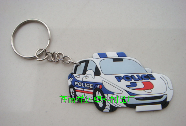 Customized rubber key buckle Creative soft rubber PVC cute droplet rubber