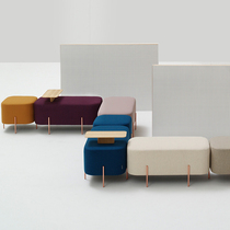 Designer Sofa Stool Short Stool Iron Art Home Eu Style Creative Fashion Fabric small stool Adult combinations