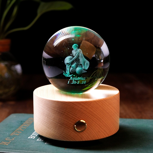 Музыкальная шкатулка, креативные детские знаки зодиака на день Святого Валентина, подарок на день рождения