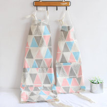 Nordic parent-child apron adult apron kitchen work clothes Korean fashion cotton childrens apron