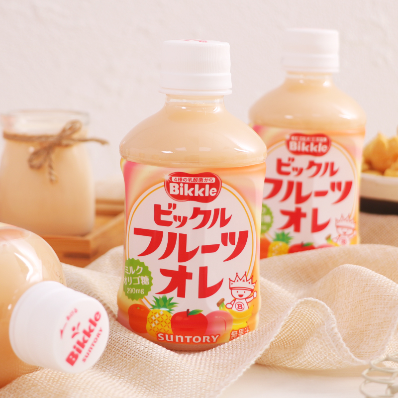 Japanese Santory Bikkle 4 active lactic acid bacteria fruit flavor drinks 280ml