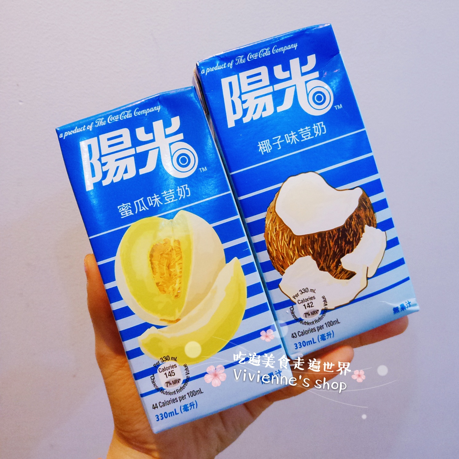 Hong Kong Imported Sunshine Honeydew Melon Coconut Taste Bean Milk Drink 330ml No Juice Big Support