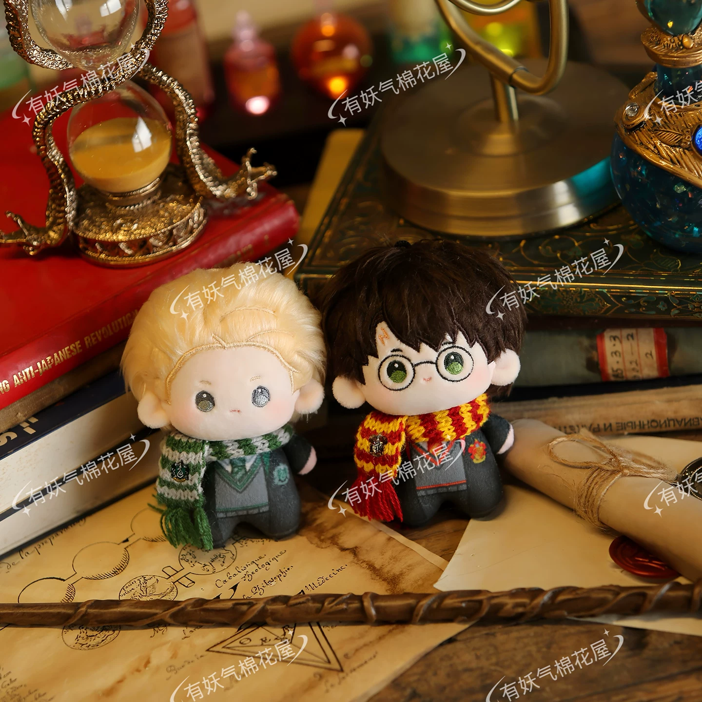 妖气家 10cm Nunu body Harry Potter doll printed body Draco Hogwarts House doll Hermione
