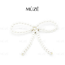 Bow Tie Pearls Hanging Accessories Curtain Hanging Buckles Ins Cute Soft-fit Clothing Accessories Han Style DIY Boutique