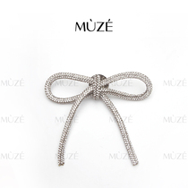 Brooch Butterfly Knot Hair Accessories Hairpin Cute Romantic Han Type Chest Pin Accessories With Drill Accessories Dot Drilling Brooch