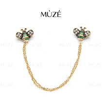 Small Bee Brooch Chain Point Drill Pendant Ornament Softfit Curtain drape accessories Decorative Prototype room