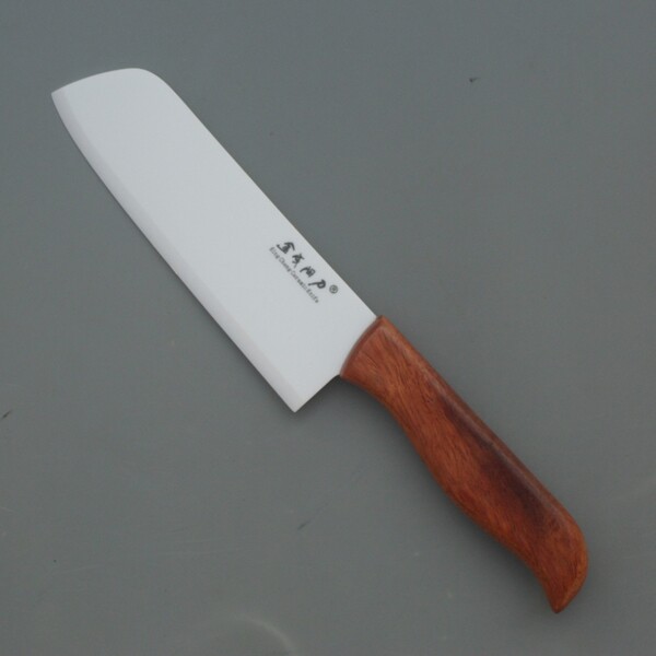 Mahogany handle white mirror ceramic kitchen knife) Slicing knife) Chef knife