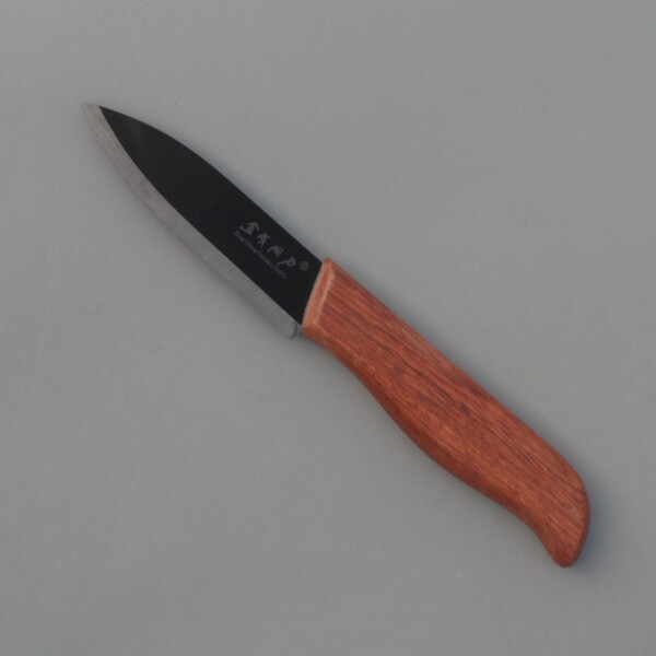 3 inch mahogany handle black mirror ceramic knife fruit knife