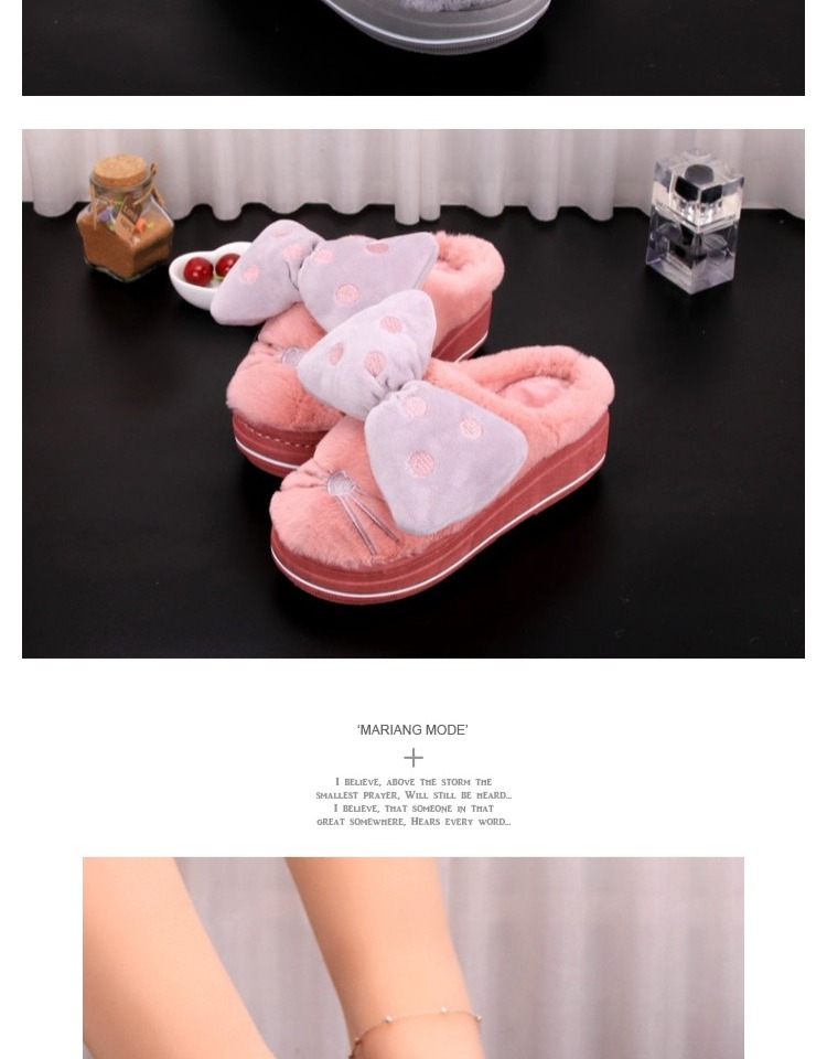 Mùa thu và mùa đông dép cao gót bằng cotton thời trang của phụ nữ ấm áp cao gót cao sang trọng dép nữ dép quai ngang