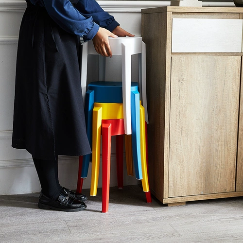 Пластиковый стул сгущенным для взрослых домашний обеденный стол высокий скамей