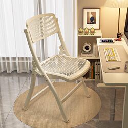 Folding Chair Plaid Backrest Chair Office Chair Student Dormitory Chair Recliner Desk Stool Computer Chair Conference Chair