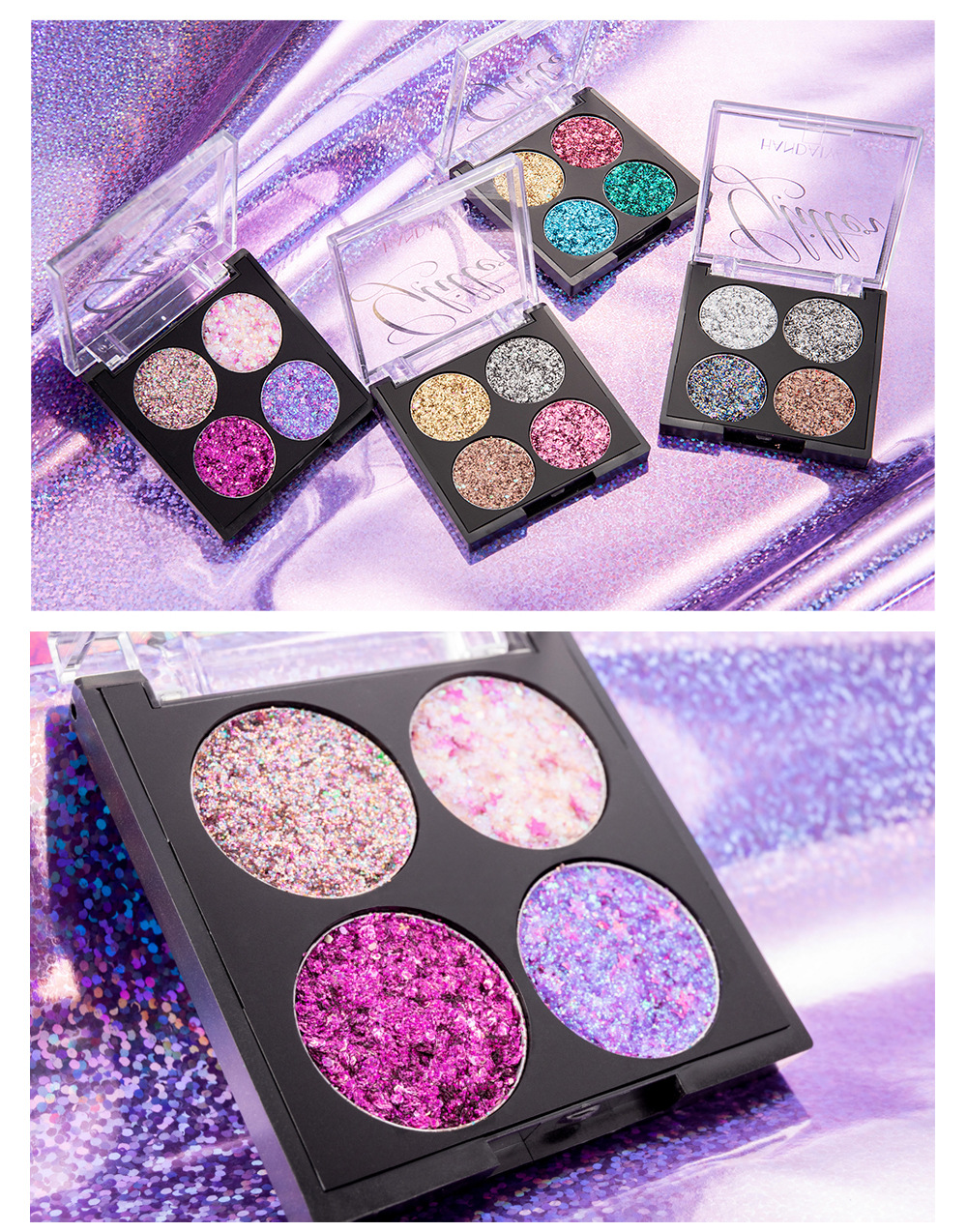 Chương trình mẫu giáo Super Flash sáng mắt Crystal Eye Shadow cho trẻ em Trang điểm sân khấu Ngọc trai Flash Powder Không độc hại Trang điểm khiêu vũ Latin - Bóng mắt bảng mắt colourpop sweet talk