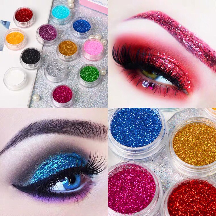 Stage makeup children's performance glitter powder sequins glitter powder pearlescent eye shadow powder sparkling highlight 12