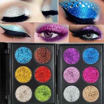 Children's Stage Makeup Performance Shining Eye Shadow Pearlescent Glue Free Sequin Glitter Glitter Latin Kindergarten