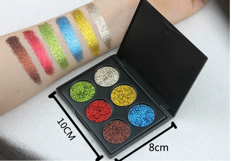 Chương trình mẫu giáo Super Flash sáng mắt Crystal Eye Shadow cho trẻ em Trang điểm sân khấu Ngọc trai Flash Powder Không độc hại Trang điểm khiêu vũ Latin - Bóng mắt