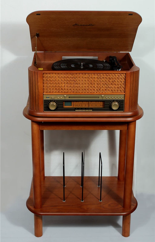 Máy ghi âm LP Hengxin retro ghi âm máy nghe nhạc ghi đĩa cũ lỗi máy cd máy phát radio Bluetooth cassette - Máy hát