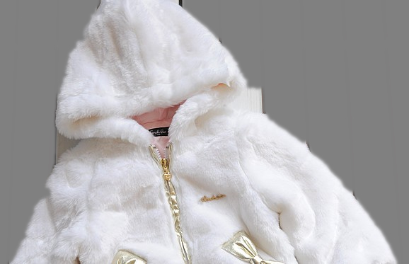 Manteau pour fille en flanelle - Ref 2162427 Image 11