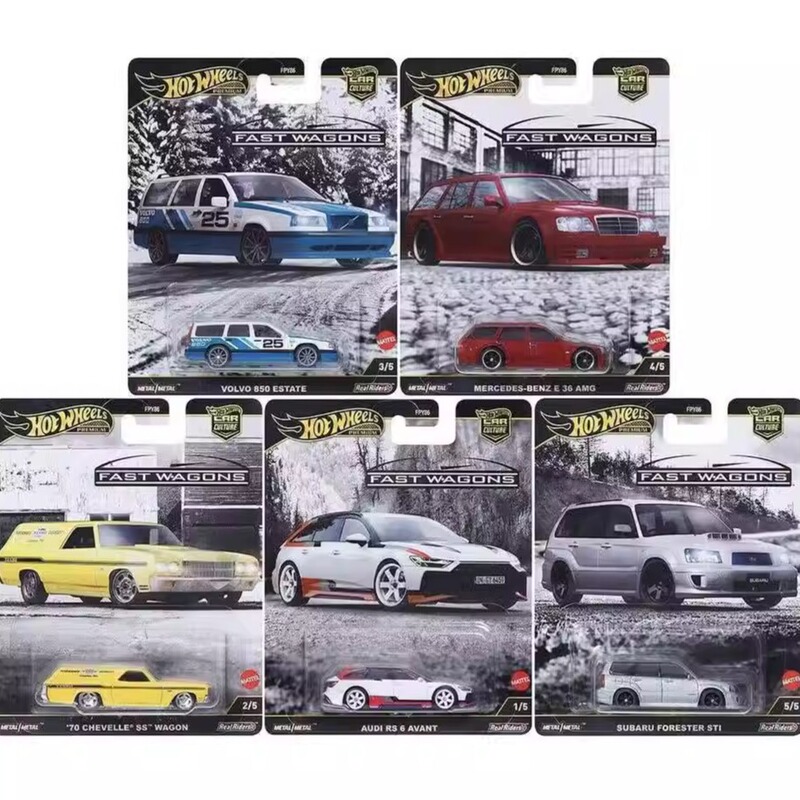 Hot Wheels Culture Audi Mercedes-Benz Volvo Subaru Forester Station Wagon Alloy