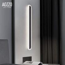 Nordic minimalist long wall lamp bedside bedroom modern simple living room aisle led creative Net Red Wall Line light