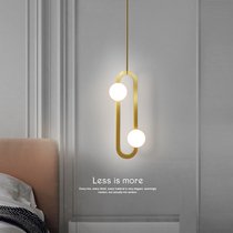 Nordic light luxury bedroom bedside chandelier modern simple balcony aisle line light Net Red new minimalist bar lighting